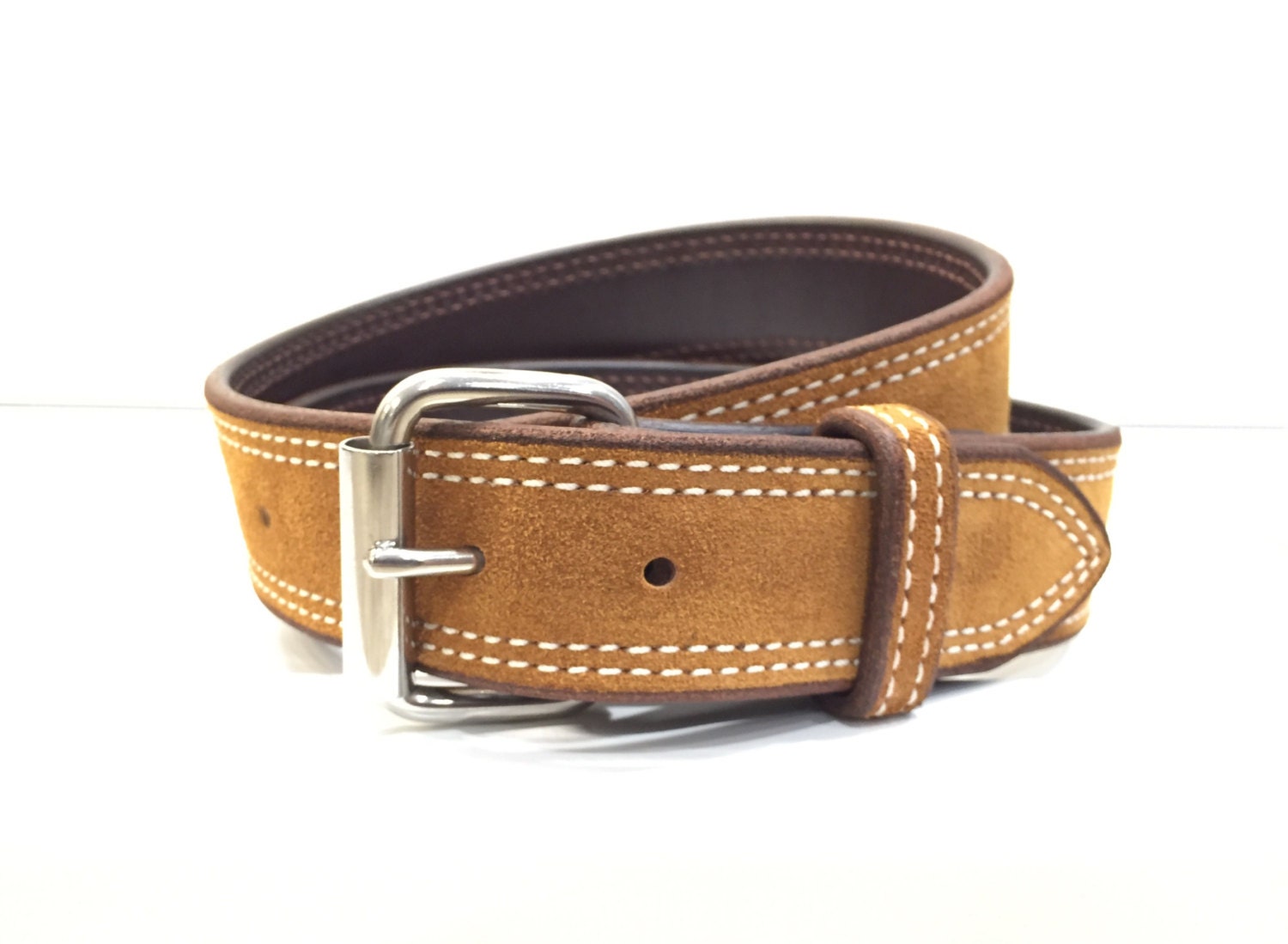 Toast Suede Belt Light Brown Belt Suede Belt Leather Belt