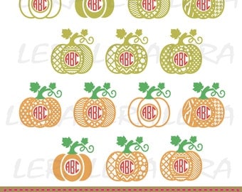 60 % OFF, Pumpkin Monogram SVG, Halloween Pumpkin SVG File, Pumpkin Pattern svg, png, eps, dxf, Halloween svg, Fall Patterned Pumpkins