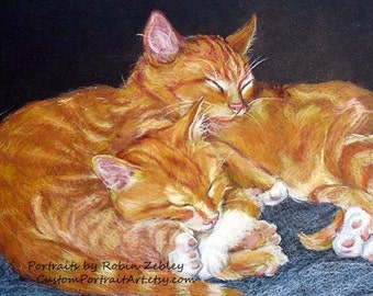 Custom Pet Portrait, Custom Dog and Cat Portrait Artist, Custom Portrait Art