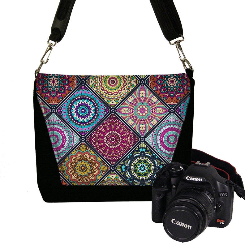 colorful camera bag