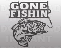 Download Popular items for gone fishing bass on Etsy