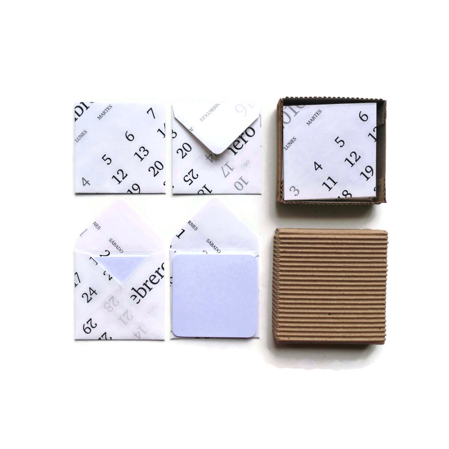 Almanac Envelopes Mini Stationery Set Cute Blank Note Cards