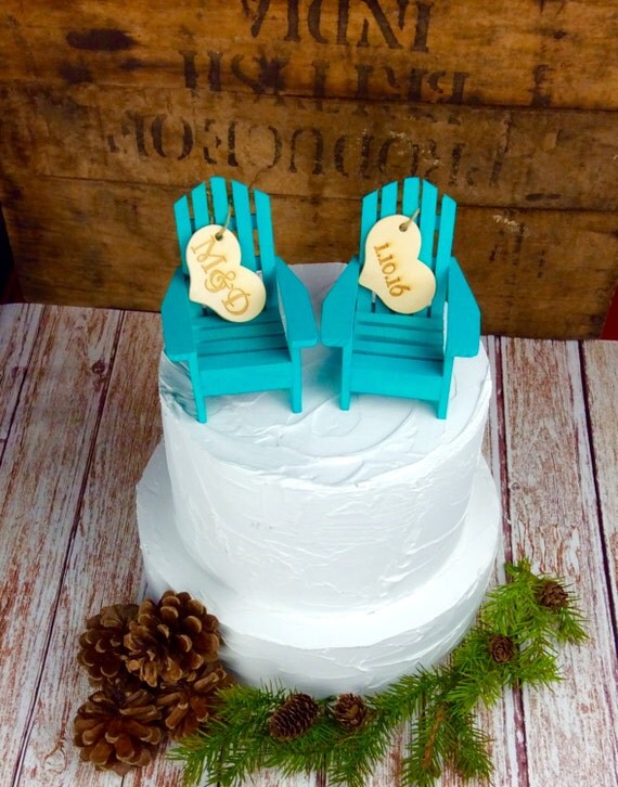 Items similar to Adirondack Chair Cake Topper, Adirondack Wedding