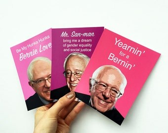 3 BERNIE SANDERS postcards - In Stock Ready To Ship