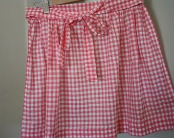 Items similar to Upcycled Vintage Apron Dress / Pink Gingham / 'Emmie ...