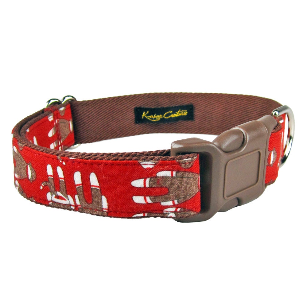 Cute Dog Collar Dog Collar for Boys Red Dog by KnineCouture