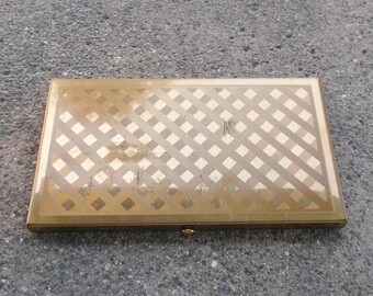 1950s Vintage Wadsworth Cigarette Case Gold Tone