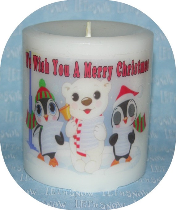 christmas singing polar bear