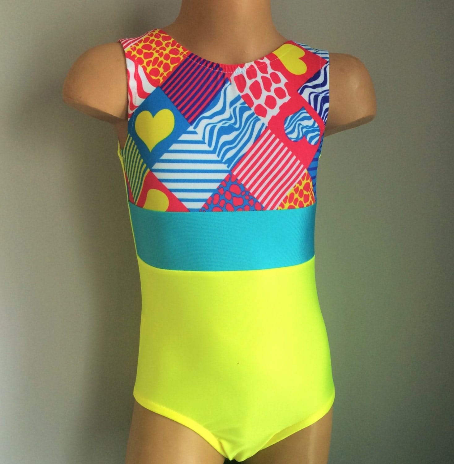 Yellow Gymnastics / Dance Leotard Size 2T Girls 10