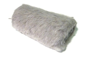 Lt. Gray Faux Fur Handmuff, Muff, Handwarmer