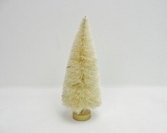 6 inch natural sisal tree, bottle brush tree, white bottle bush tree