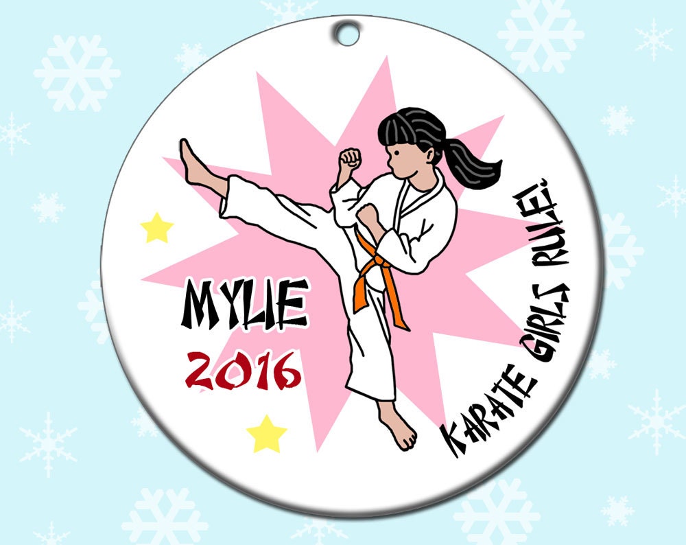 Karate or Martial Arts Christmas Ornament by MandysMoonDesigns