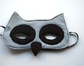 Black Felt Owl Mask Child Kids