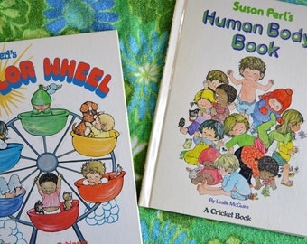 Set of Two Vintage 1970s Children's Books Illustrated by Susan Perl