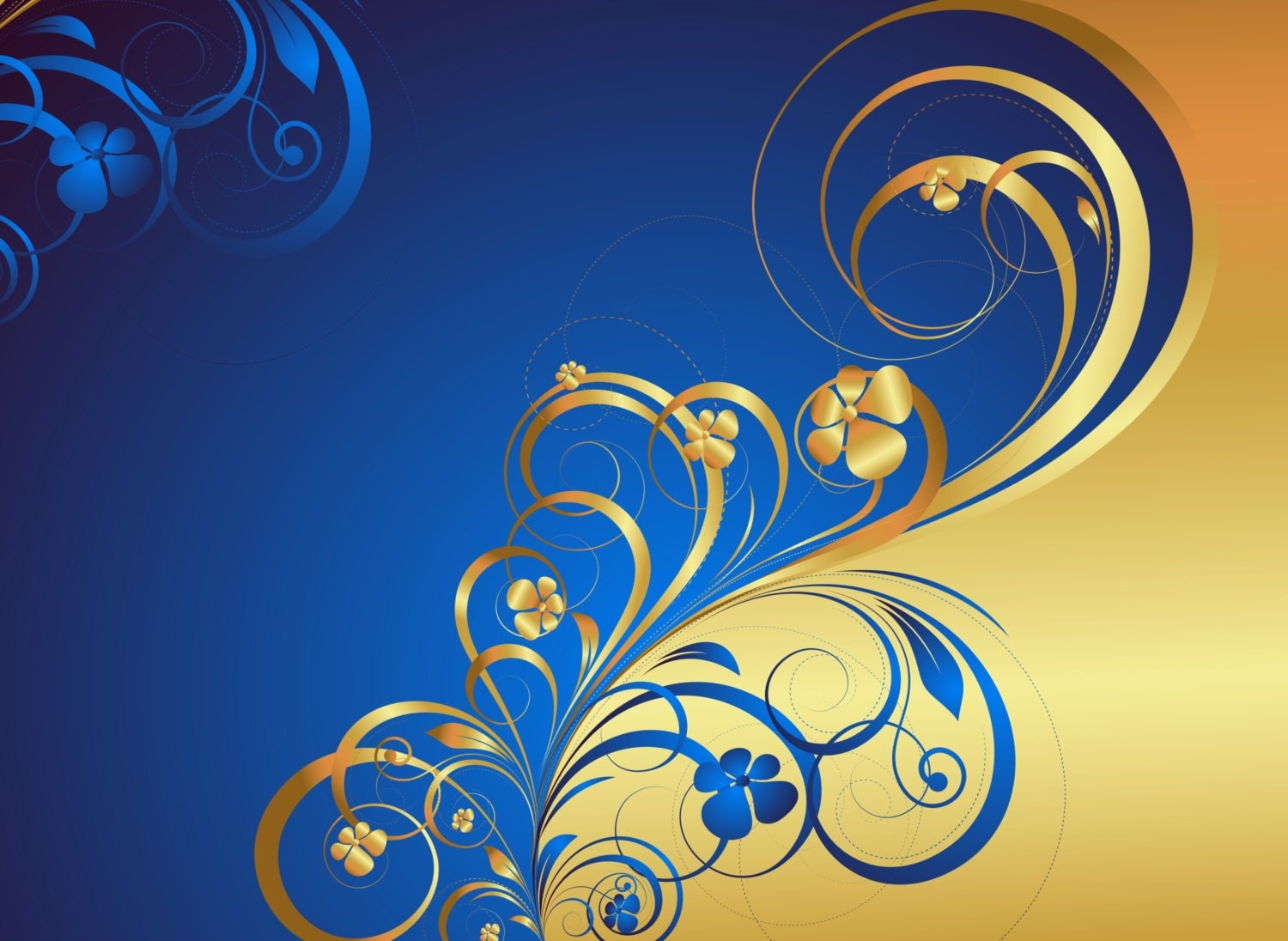 Blue and Gold Background-Digital Immediate