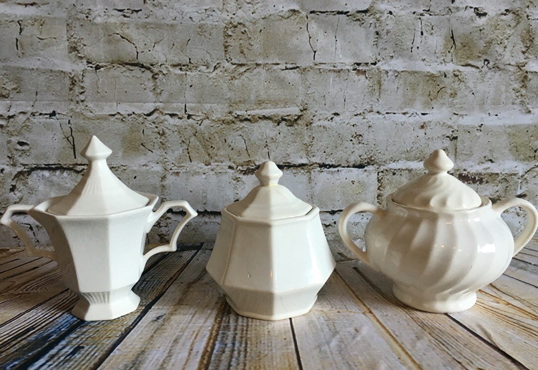 White sugar bowls sugar bowls with lids vintage sugar