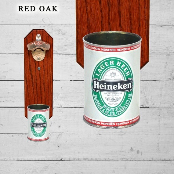 Wall Mount Beer Bottle Opener with Vintage Heineken