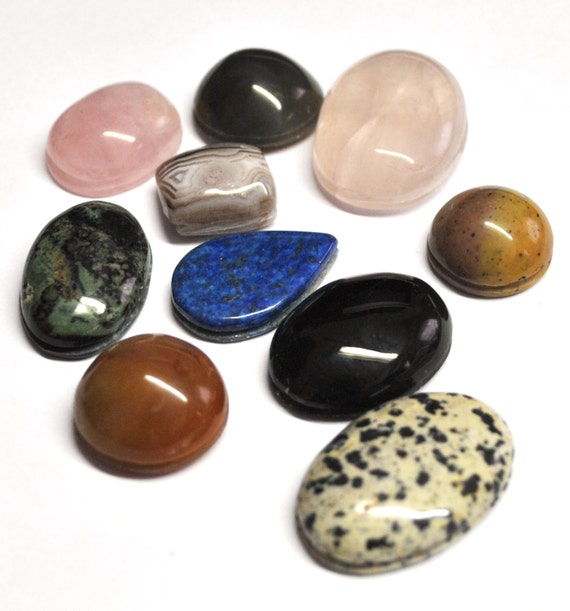 Grooved Gemstone Cabochons Grooved Stones Natural Cabs