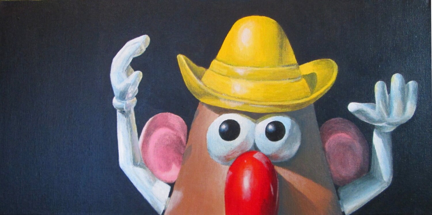 Acrylic Painting of Classic Toy Original Still Life by ShirleyArt