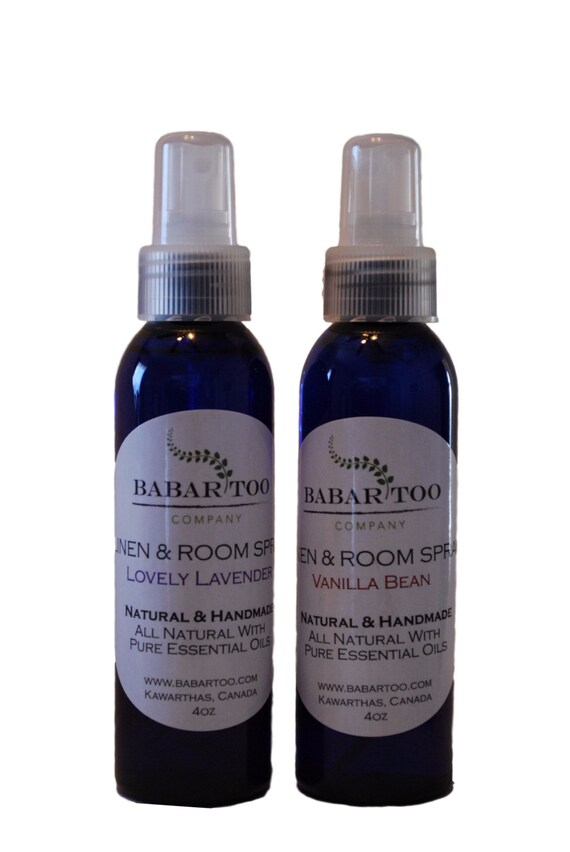 LINEN & ROOM SPRAYS Natural and Handmade by BABARTOO on Etsy