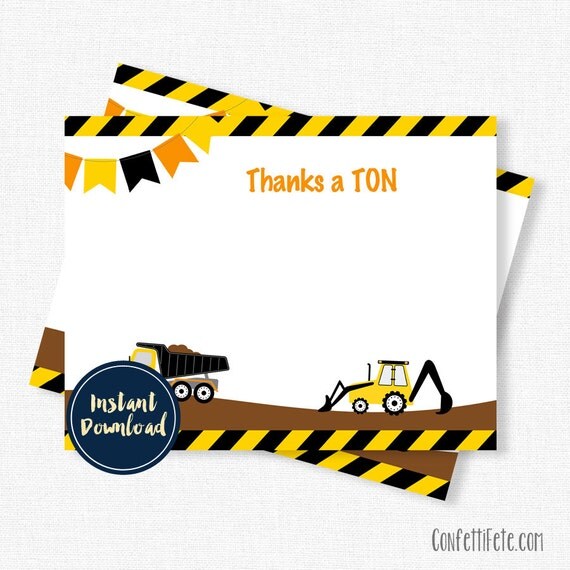 Construction Thank You Card