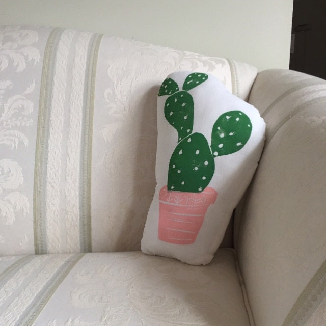 prickly pear cactus pillow