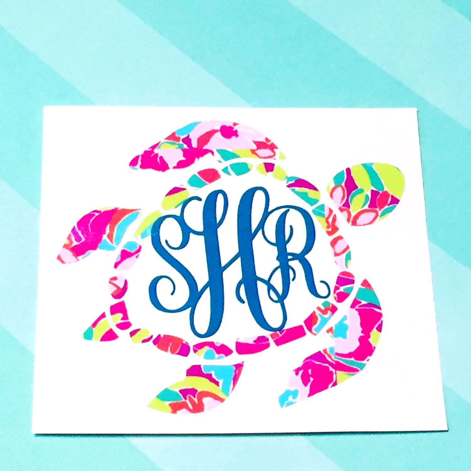 Download Sea Turtle Monogram Svg File