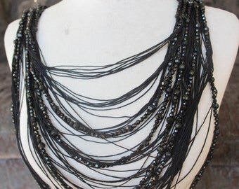 Cute beaded applique black color 1 piece listing