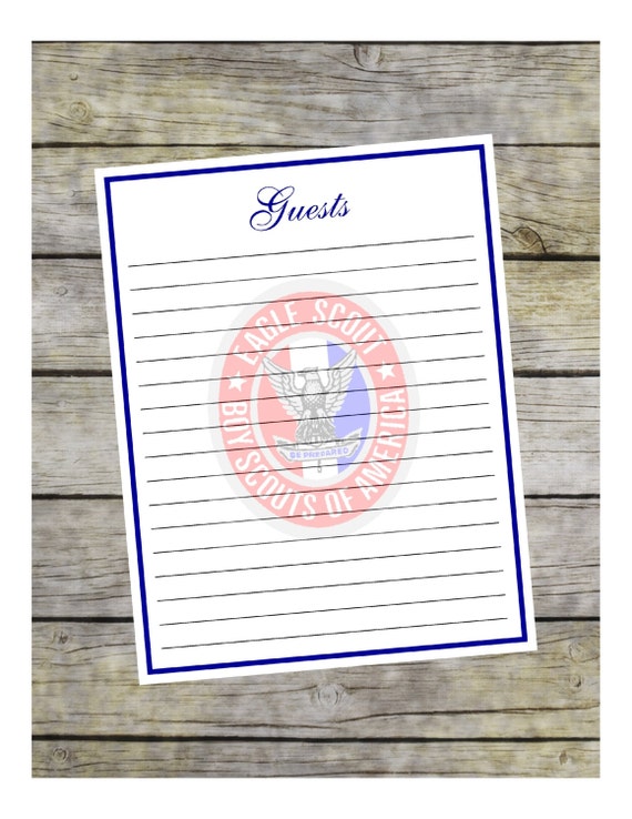 Guest Book Page 21 for Eagle Scout Court of by ItsAllAboutTheCards