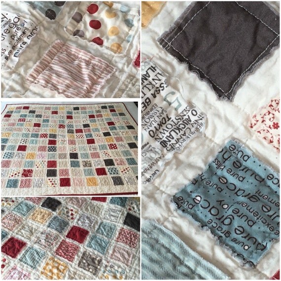 Items similar to Sweetwater Vintage Quilt 49 x 40 on Etsy