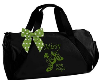 Personalized Black Duffel Irish Step Dance Design