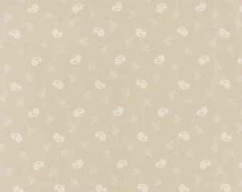 Miss Scarlet - Small Paisley in Tonal Flax by Minick & Simpson for Moda Fabrics