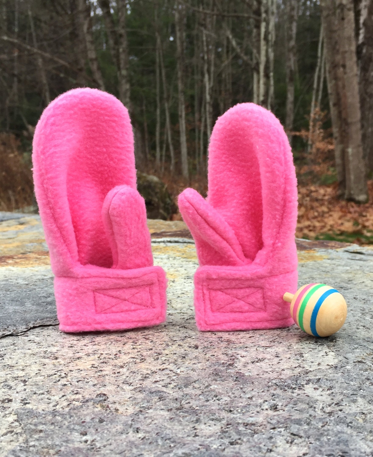 Stay on Wrap Mittens Baby or Toddler Sizes by BrieAndVessie