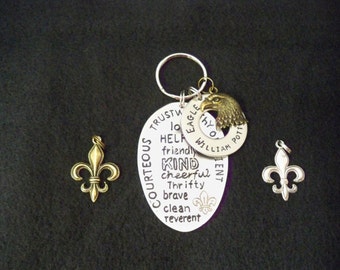 Eagle Scout Key chains, Boy Scout, custom made gifts, recycled spoon