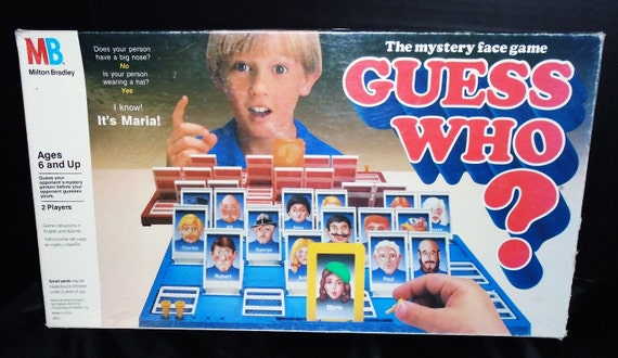 Vintage Guess Who Board Game Milton Bradley Complete by smilehood