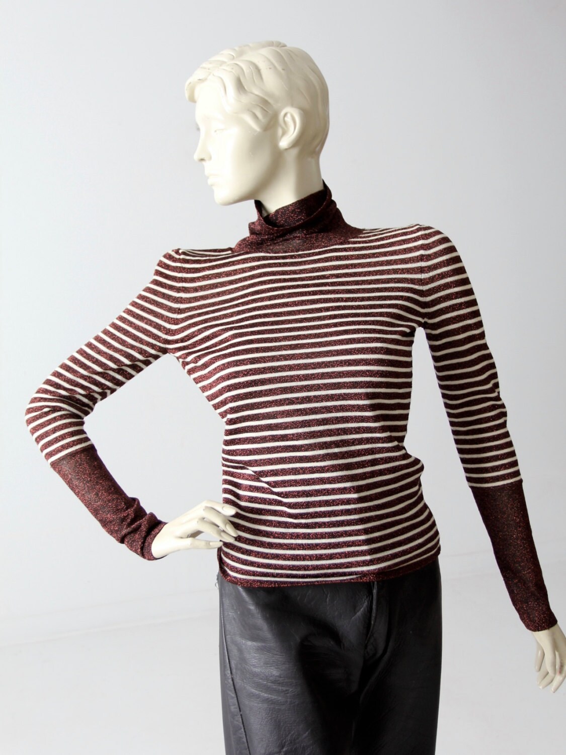 80s turtleneck outfit