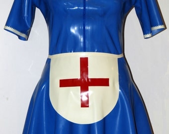Latex Dress, Latex Nurse Dress and Apron