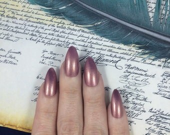 Helpless nail polish Hamilton Musical pink purple soft love Eliza