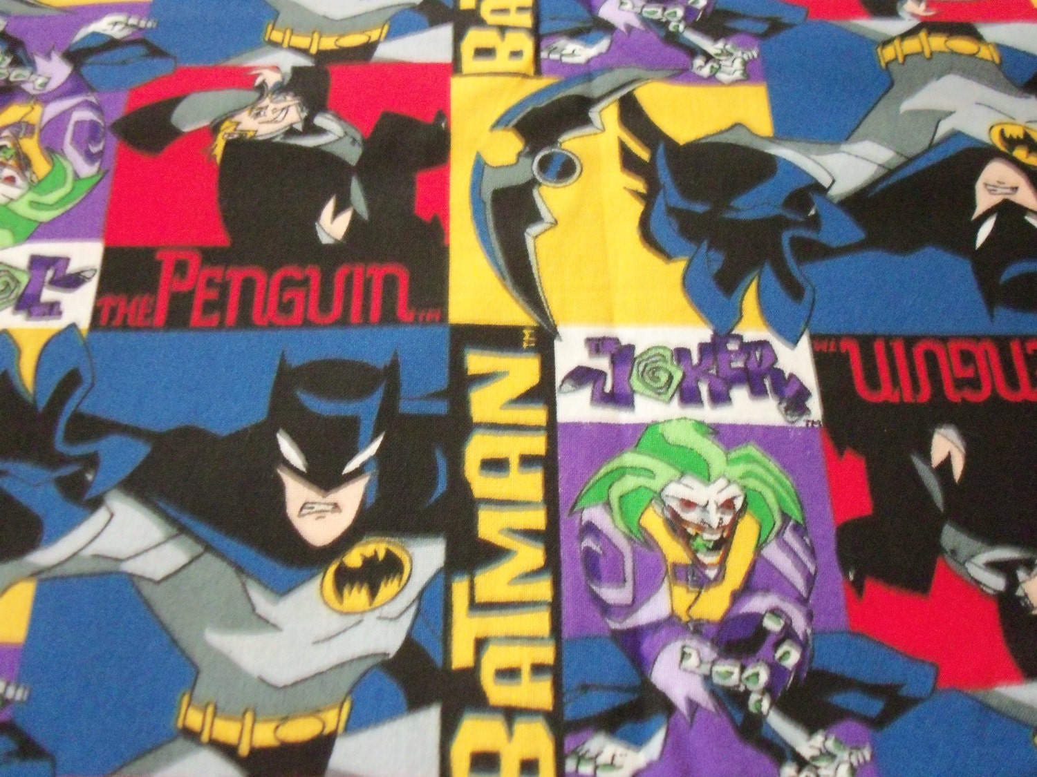 Batman Fabric Penguin Joker New By The Fat Quarter BTFQ