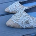 ivory pointed toe flats