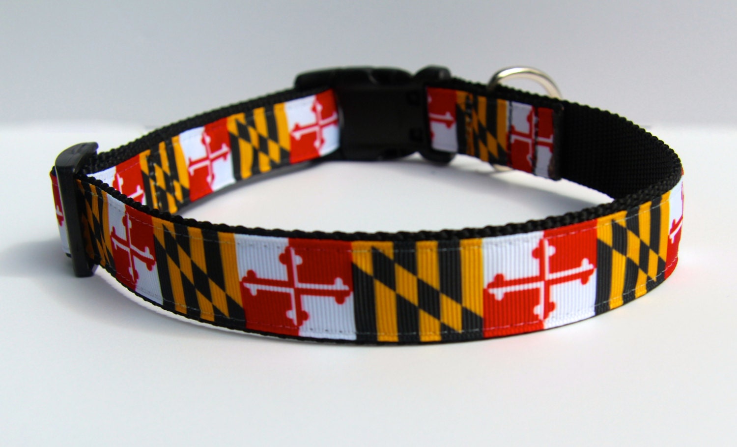 Maryland flag dog collar Maryland collar martingale Dog