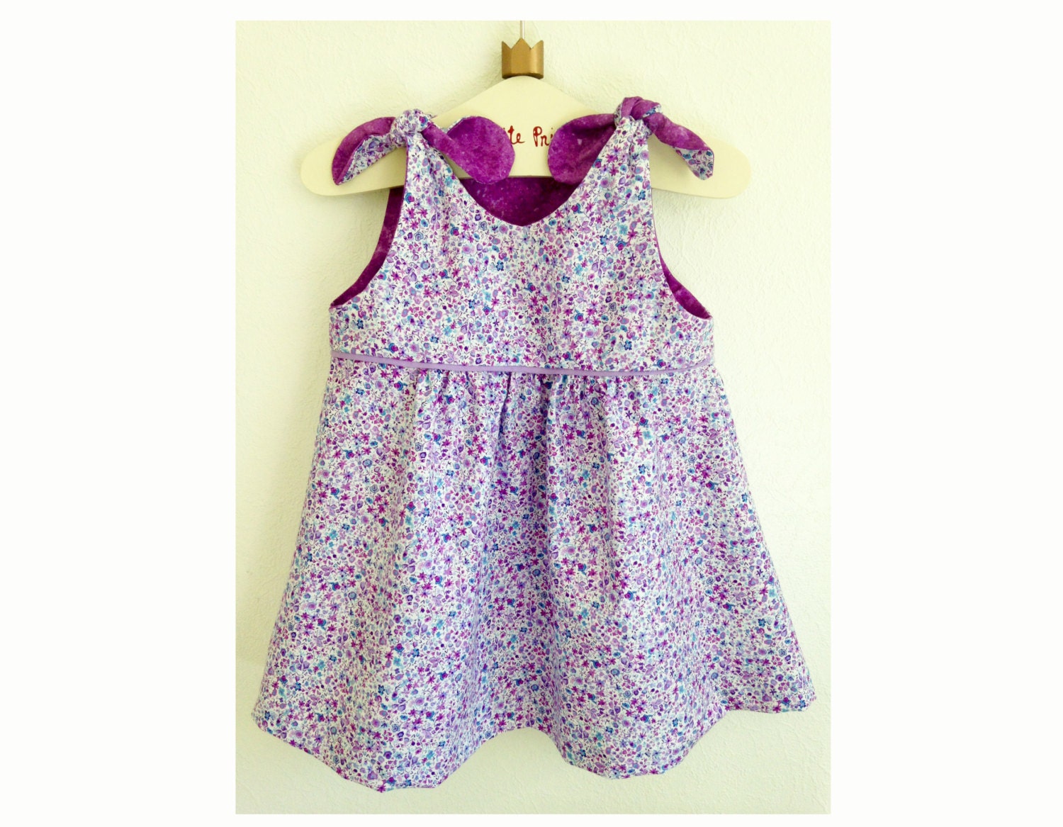 Baby Girl Dress sewing pattern Pdf Overall Knotted Dress