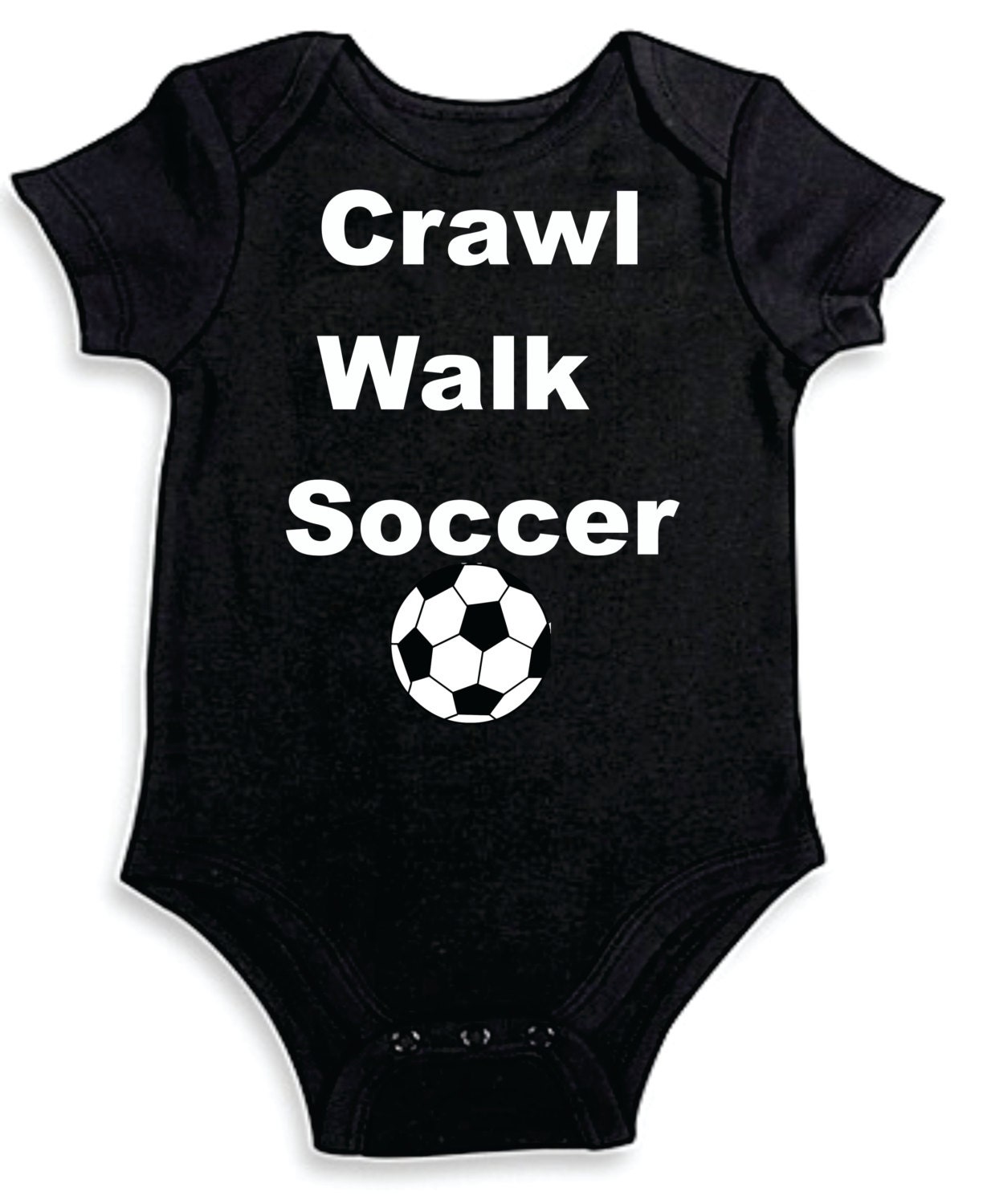 Crawl Walk Soccer Onesies Onesie Baby Shower Gift Unisex