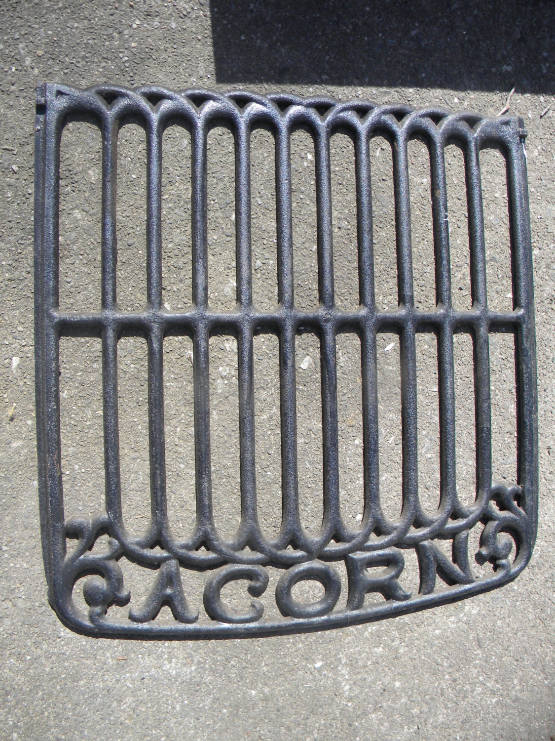 antique kitchen stove cast IRON ACORN GRATE rack grate shelve