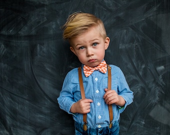 SHIPS FREE Tan Leather (pu) Suspenders for Baby, Toddler, little boy, and Men, choose your size, ships FREE