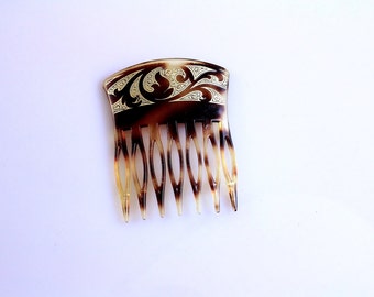Vintage Faux Tortoiseshell Comb made in France| Faux Tortoiseshell Hair Comb | Vintage Hair Accessories | French Hair Comb # 712