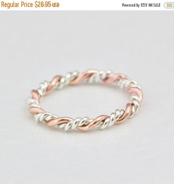 Rose Gold Ring Stacking Ring Gold Stack Ring Rose Gold