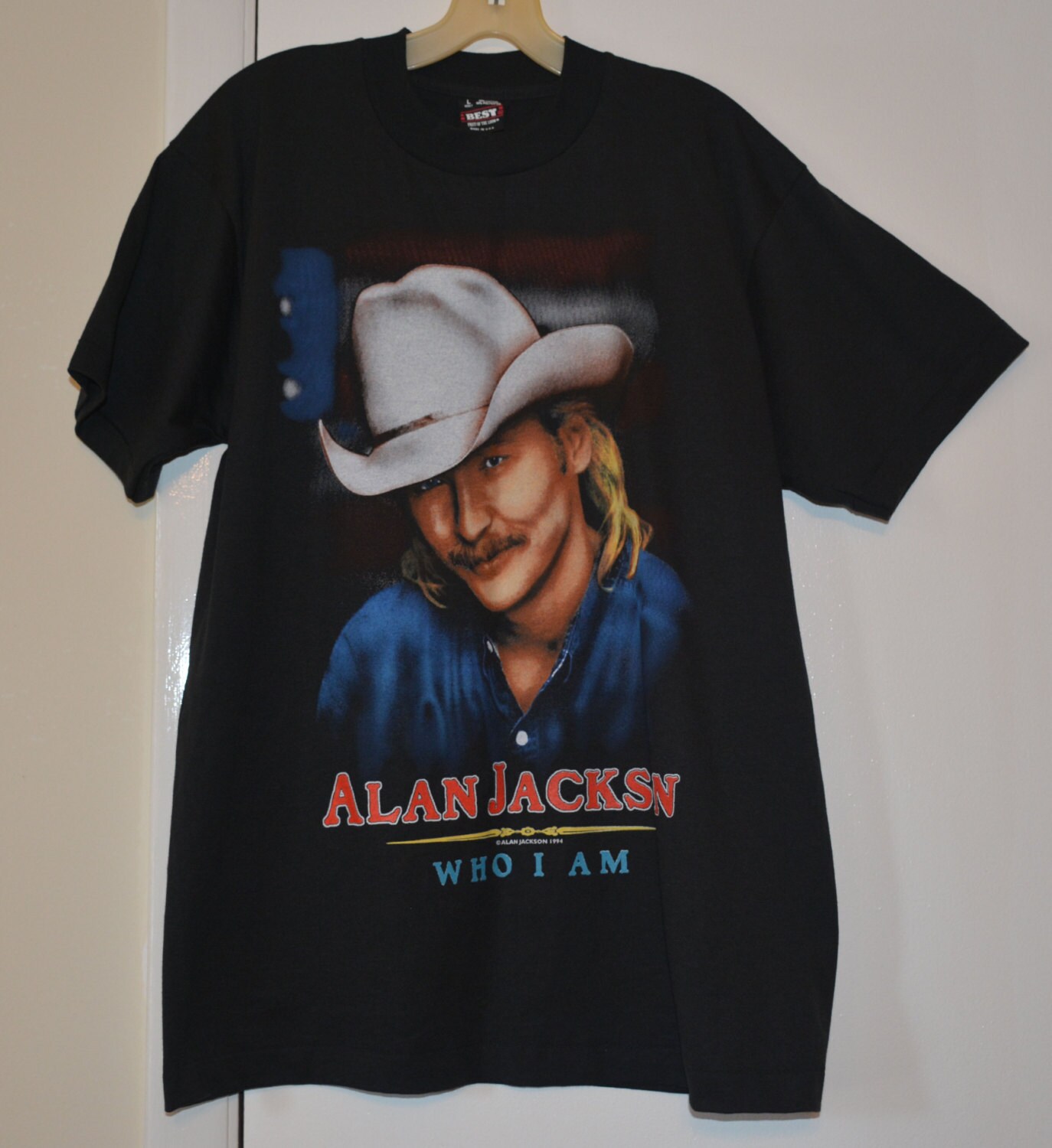 Alan Jackson 1994 Who I Am T-Shirt Size Large Made In U.S.A.