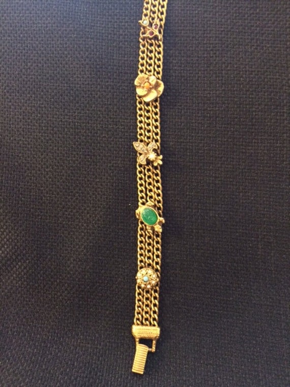 Vintage Goldette NY charm bracelet