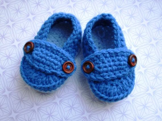 Baby boy loafers loafer booties knit baby shoe blue baby